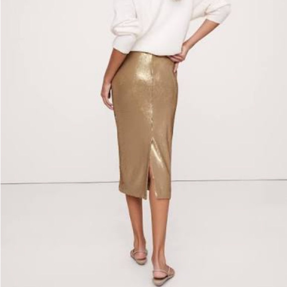 Banana Republic Light Brown Pencil Skirt